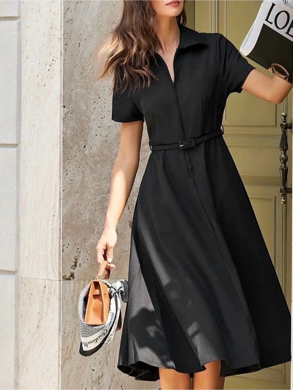 NWT Rihoas belted Shirt Dress
